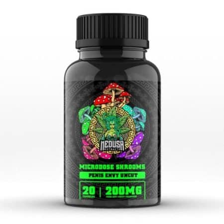 Magic Mushroom Microdose Capsules | Penis Envy Uncut 200mg | 20 Capsules | Medusa Extracts