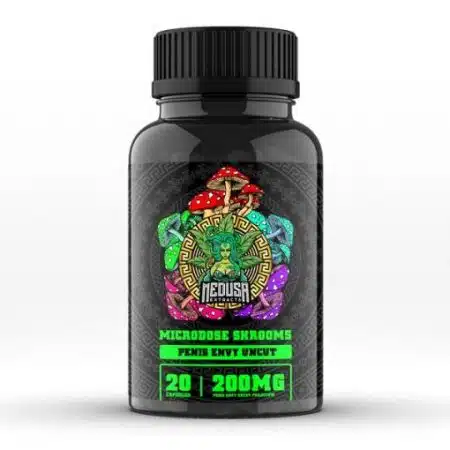 Magic Mushroom Microdose Capsules | Penis Envy Uncut 200mg | 20 Capsules | Medusa Extracts